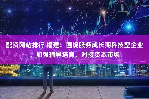 配资网站排行 福建：围绕服务成长期科技型企业，加强辅导培育，对接资本市场