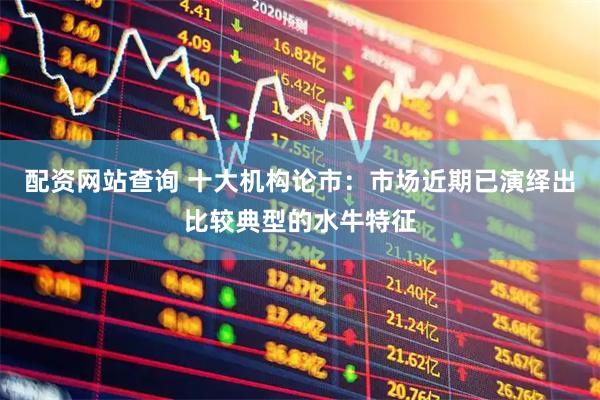 配资网站查询 十大机构论市：市场近期已演绎出比较典型的水牛特征