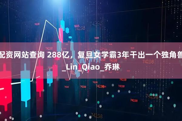 配资网站查询 288亿，复旦女学霸3年干出一个独角兽_Lin_Qiao_乔琳
