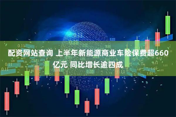 配资网站查询 上半年新能源商业车险保费超660亿元 同比增长逾四成